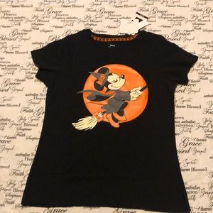Disney Minnie Mouse Girls Halloween T-Shirt Black